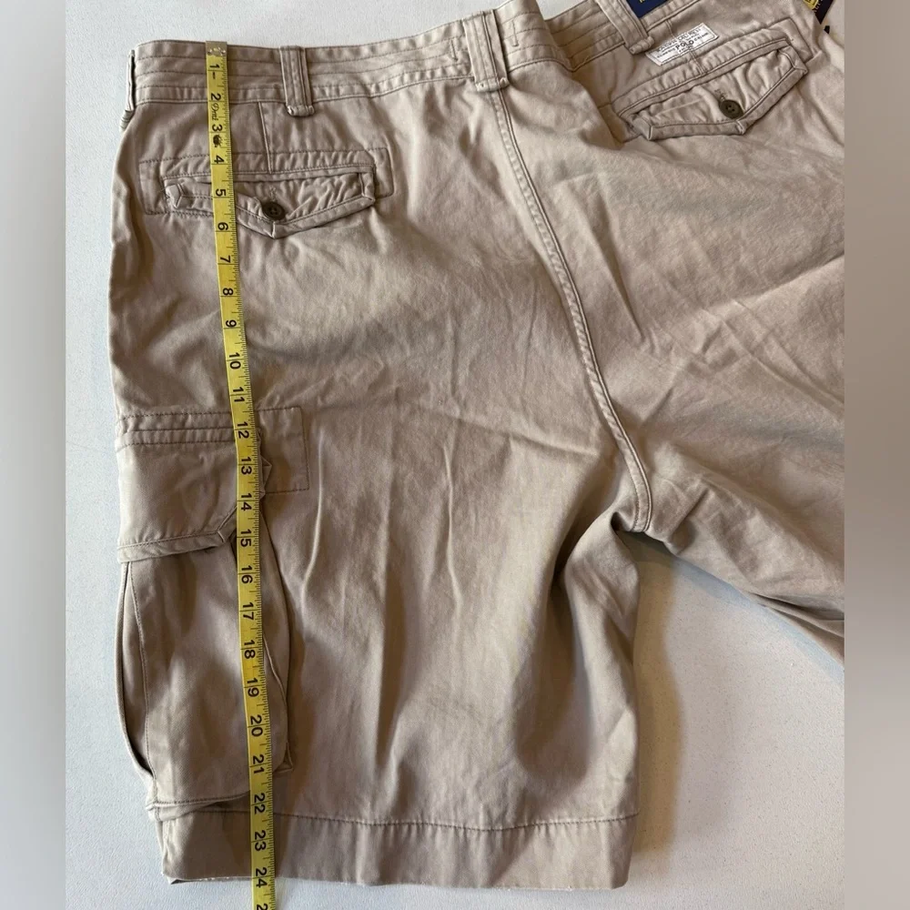 NWT Polo Ralph Lauren Men’s 48B Classic Polo Chino Khaki Cargo Shorts Big & Tall